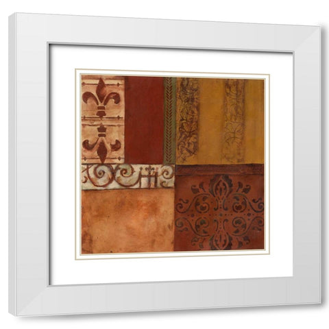 . White Modern Wood Framed Art Print with Double Matting by Haynes, Smith