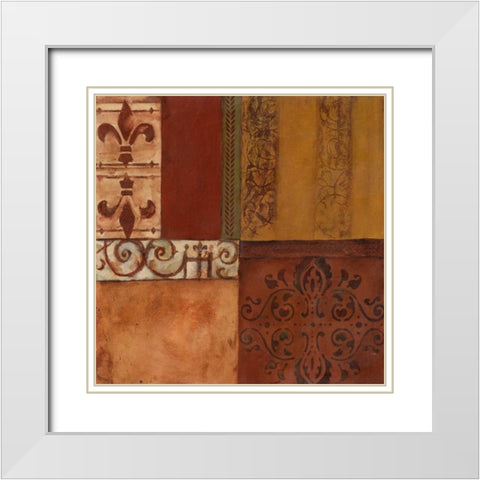 . White Modern Wood Framed Art Print with Double Matting by Haynes, Smith