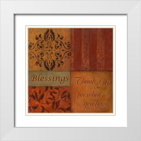 . White Modern Wood Framed Art Print with Double Matting by Haynes, Smith