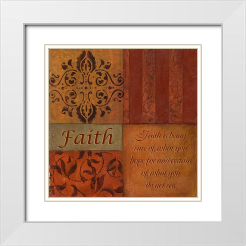 . White Modern Wood Framed Art Print with Double Matting by Haynes, Smith
