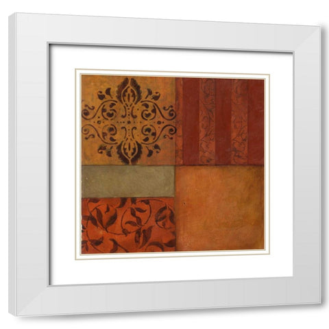 . White Modern Wood Framed Art Print with Double Matting by Haynes, Smith