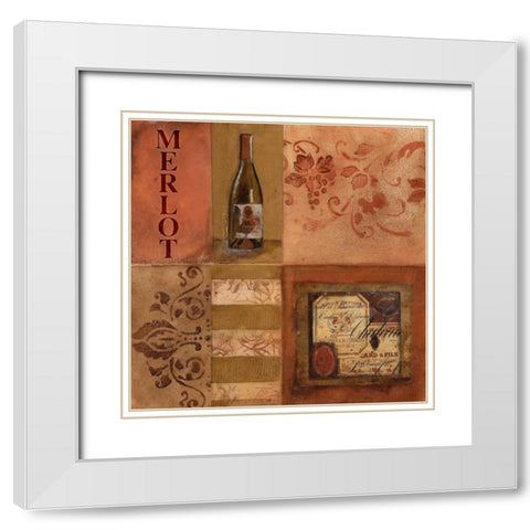 . White Modern Wood Framed Art Print with Double Matting by Haynes, Smith