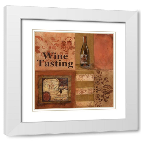 . White Modern Wood Framed Art Print with Double Matting by Haynes, Smith