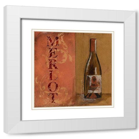 . White Modern Wood Framed Art Print with Double Matting by Haynes, Smith