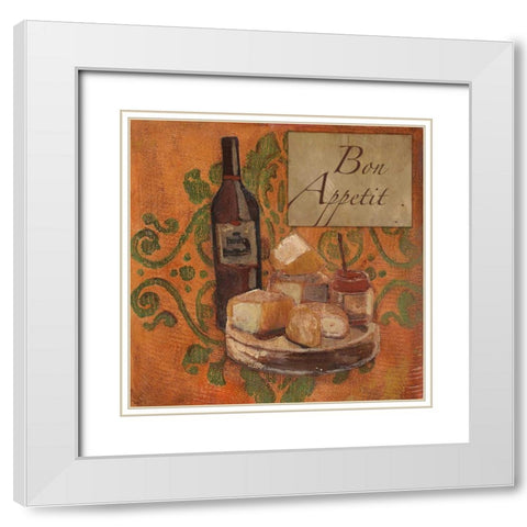 . White Modern Wood Framed Art Print with Double Matting by Haynes, Smith