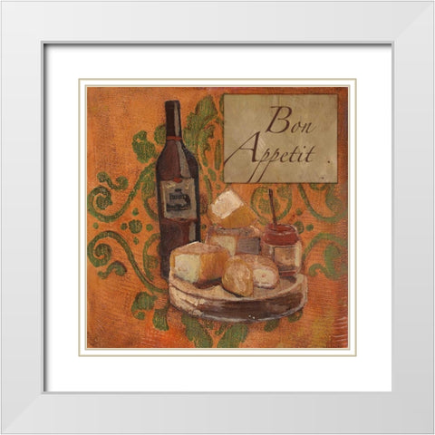 . White Modern Wood Framed Art Print with Double Matting by Haynes, Smith