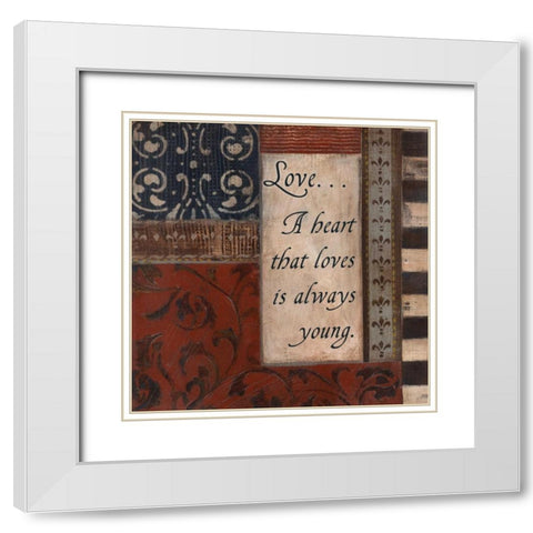. White Modern Wood Framed Art Print with Double Matting by Haynes, Smith