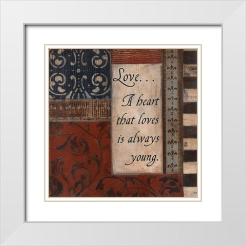 . White Modern Wood Framed Art Print with Double Matting by Haynes, Smith
