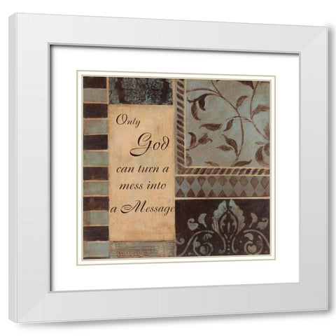 . White Modern Wood Framed Art Print with Double Matting by Haynes, Smith