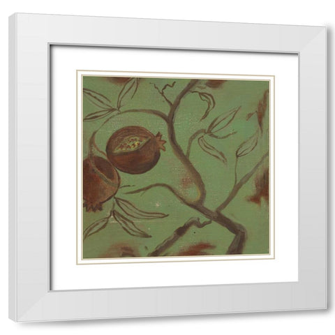 . White Modern Wood Framed Art Print with Double Matting by Haynes, Smith