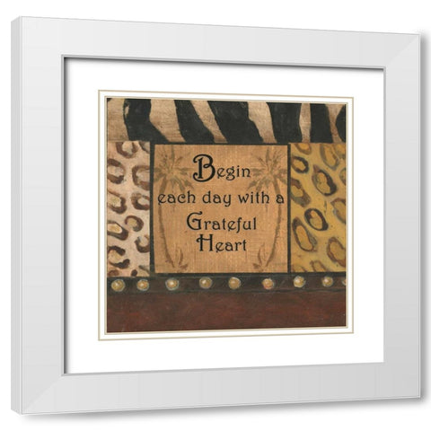. White Modern Wood Framed Art Print with Double Matting by Haynes, Smith
