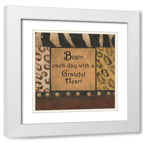. White Modern Wood Framed Art Print with Double Matting by Haynes, Smith