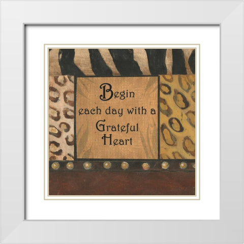 . White Modern Wood Framed Art Print with Double Matting by Haynes, Smith