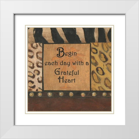 . White Modern Wood Framed Art Print with Double Matting by Haynes, Smith