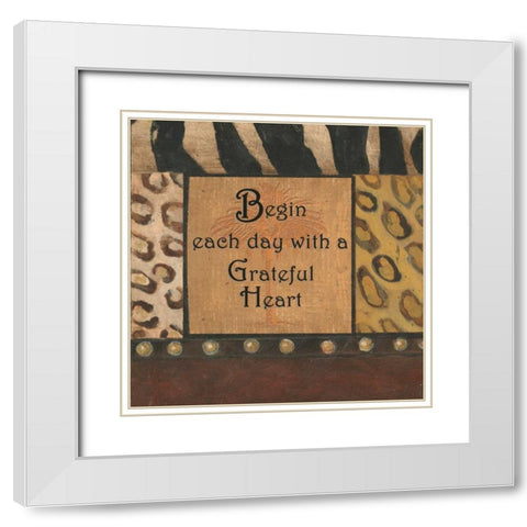 . White Modern Wood Framed Art Print with Double Matting by Haynes, Smith