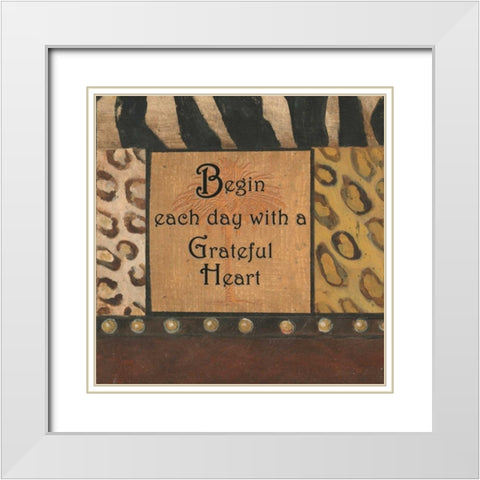 . White Modern Wood Framed Art Print with Double Matting by Haynes, Smith