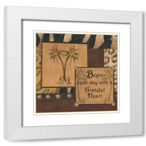 . White Modern Wood Framed Art Print with Double Matting by Haynes, Smith