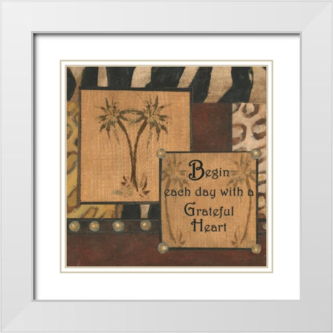 . White Modern Wood Framed Art Print with Double Matting by Haynes, Smith