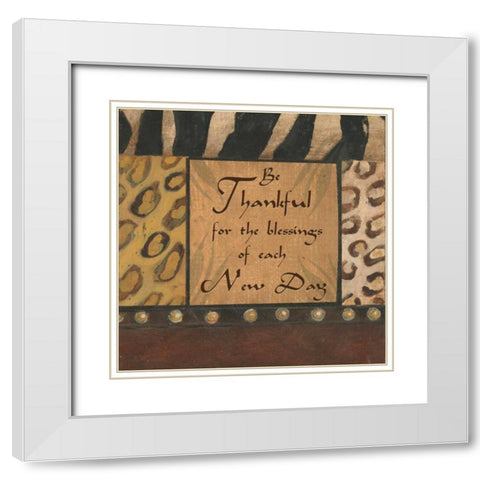 . White Modern Wood Framed Art Print with Double Matting by Haynes, Smith