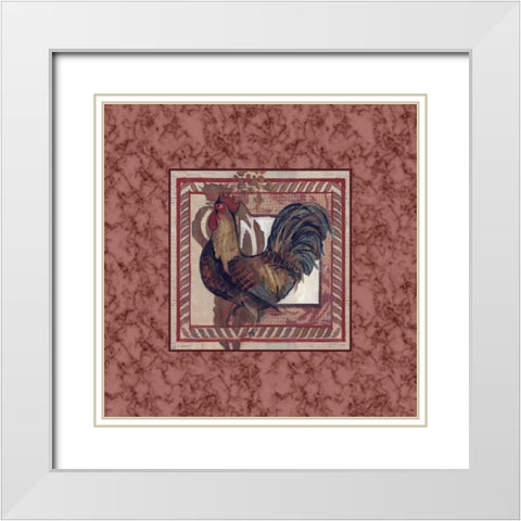. White Modern Wood Framed Art Print with Double Matting by Haynes, Smith