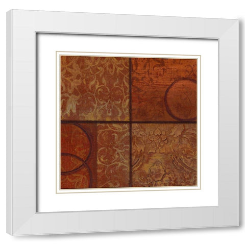 . White Modern Wood Framed Art Print with Double Matting by Haynes, Smith