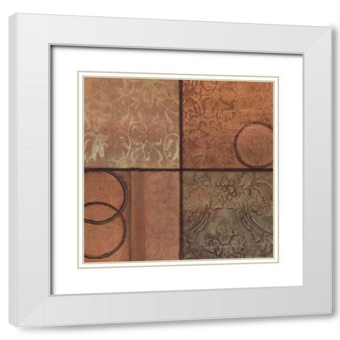 . White Modern Wood Framed Art Print with Double Matting by Haynes, Smith
