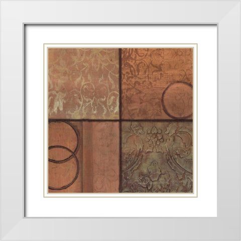 . White Modern Wood Framed Art Print with Double Matting by Haynes, Smith