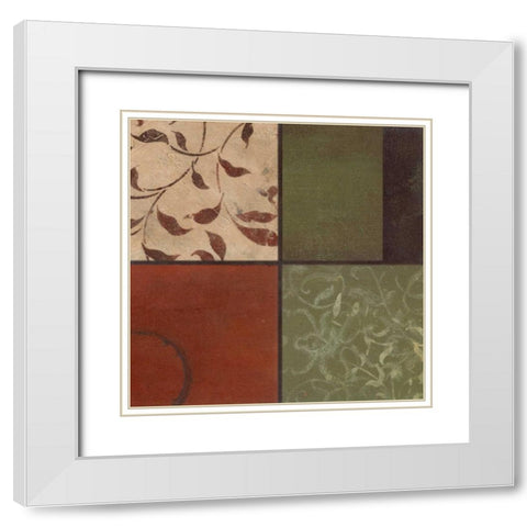. White Modern Wood Framed Art Print with Double Matting by Haynes, Smith