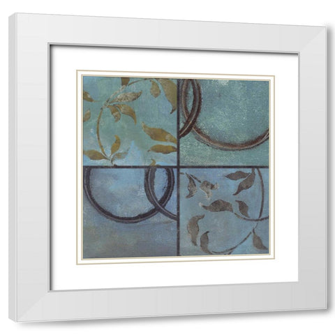 . White Modern Wood Framed Art Print with Double Matting by Haynes, Smith