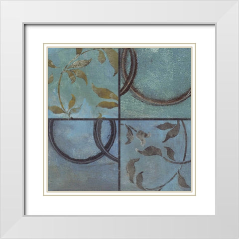 . White Modern Wood Framed Art Print with Double Matting by Haynes, Smith