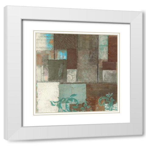 . White Modern Wood Framed Art Print with Double Matting by Haynes, Smith