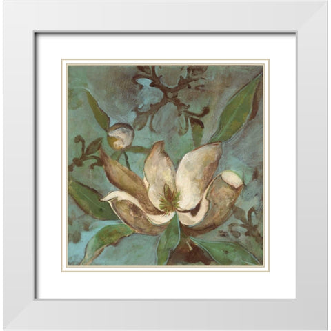. White Modern Wood Framed Art Print with Double Matting by Haynes, Smith