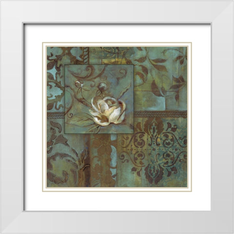 . White Modern Wood Framed Art Print with Double Matting by Haynes, Smith