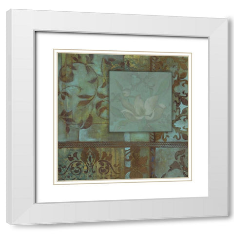 . White Modern Wood Framed Art Print with Double Matting by Haynes, Smith