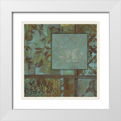 . White Modern Wood Framed Art Print with Double Matting by Haynes, Smith