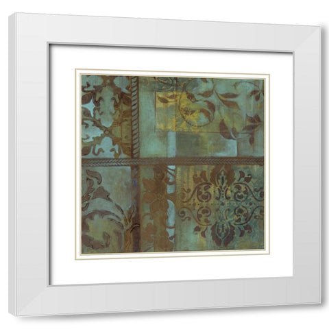 . White Modern Wood Framed Art Print with Double Matting by Haynes, Smith