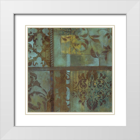 . White Modern Wood Framed Art Print with Double Matting by Haynes, Smith