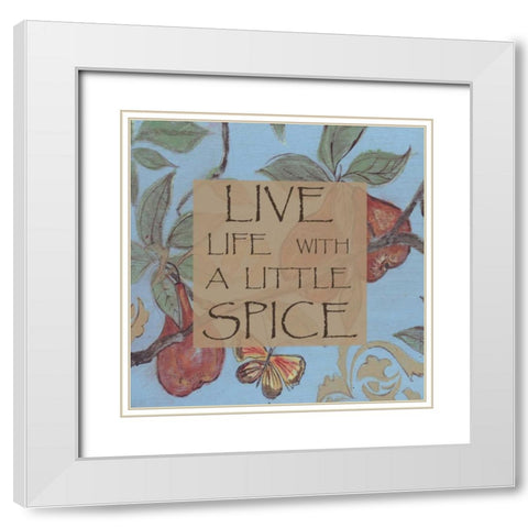 . White Modern Wood Framed Art Print with Double Matting by Haynes, Smith