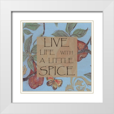 . White Modern Wood Framed Art Print with Double Matting by Haynes, Smith