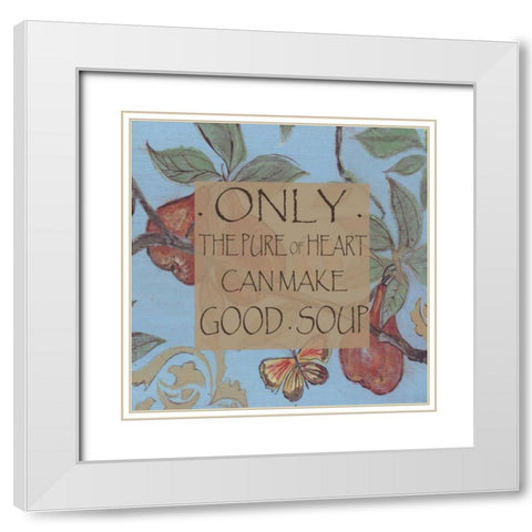 . White Modern Wood Framed Art Print with Double Matting by Haynes, Smith