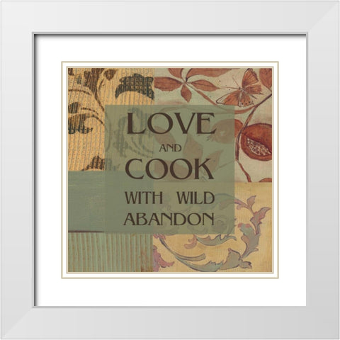 . White Modern Wood Framed Art Print with Double Matting by Haynes, Smith