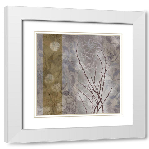 . White Modern Wood Framed Art Print with Double Matting by Haynes, Smith