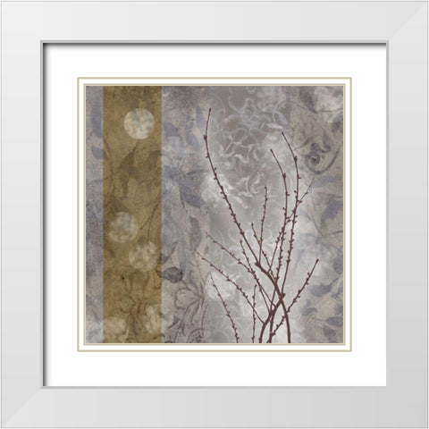 . White Modern Wood Framed Art Print with Double Matting by Haynes, Smith
