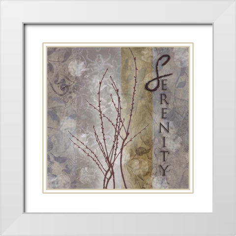 . White Modern Wood Framed Art Print with Double Matting by Haynes, Smith