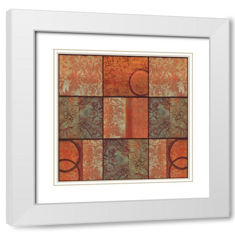 . White Modern Wood Framed Art Print with Double Matting by Haynes, Smith