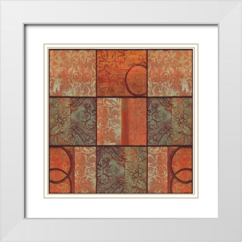 . White Modern Wood Framed Art Print with Double Matting by Haynes, Smith