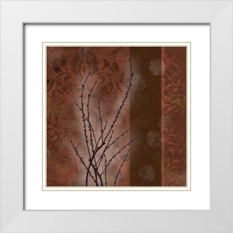 . White Modern Wood Framed Art Print with Double Matting by Haynes, Smith