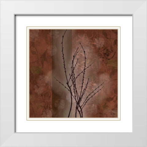 . White Modern Wood Framed Art Print with Double Matting by Haynes, Smith