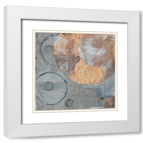 . White Modern Wood Framed Art Print with Double Matting by Haynes, Smith