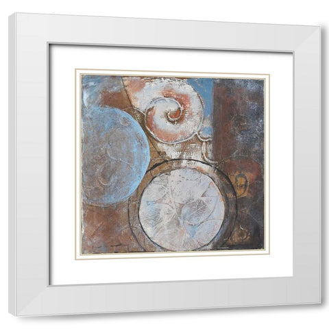 . White Modern Wood Framed Art Print with Double Matting by Haynes, Smith